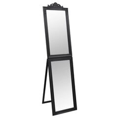 vidaXL eraldiseisev peegel, must, 50x200 cm hind ja info | Peeglid | kaup24.ee