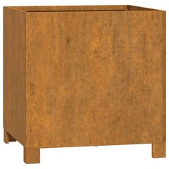 vidaXL jalgadega taimekast, rooste, 42 x 40 x 43 cm, Corten teras hind ja info | Lillekastid | kaup24.ee