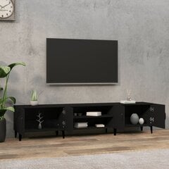 vidaXL telerikapp, must, 180 x 31,5 x 40 cm, tehispuit hind ja info | TV alused | kaup24.ee