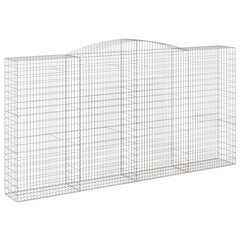 vidaXL kaarekujulised gabioonkorvid 7 tk, 400 x 50 x 200/220 cm, raud hind ja info | Aiad ja tarvikud | kaup24.ee