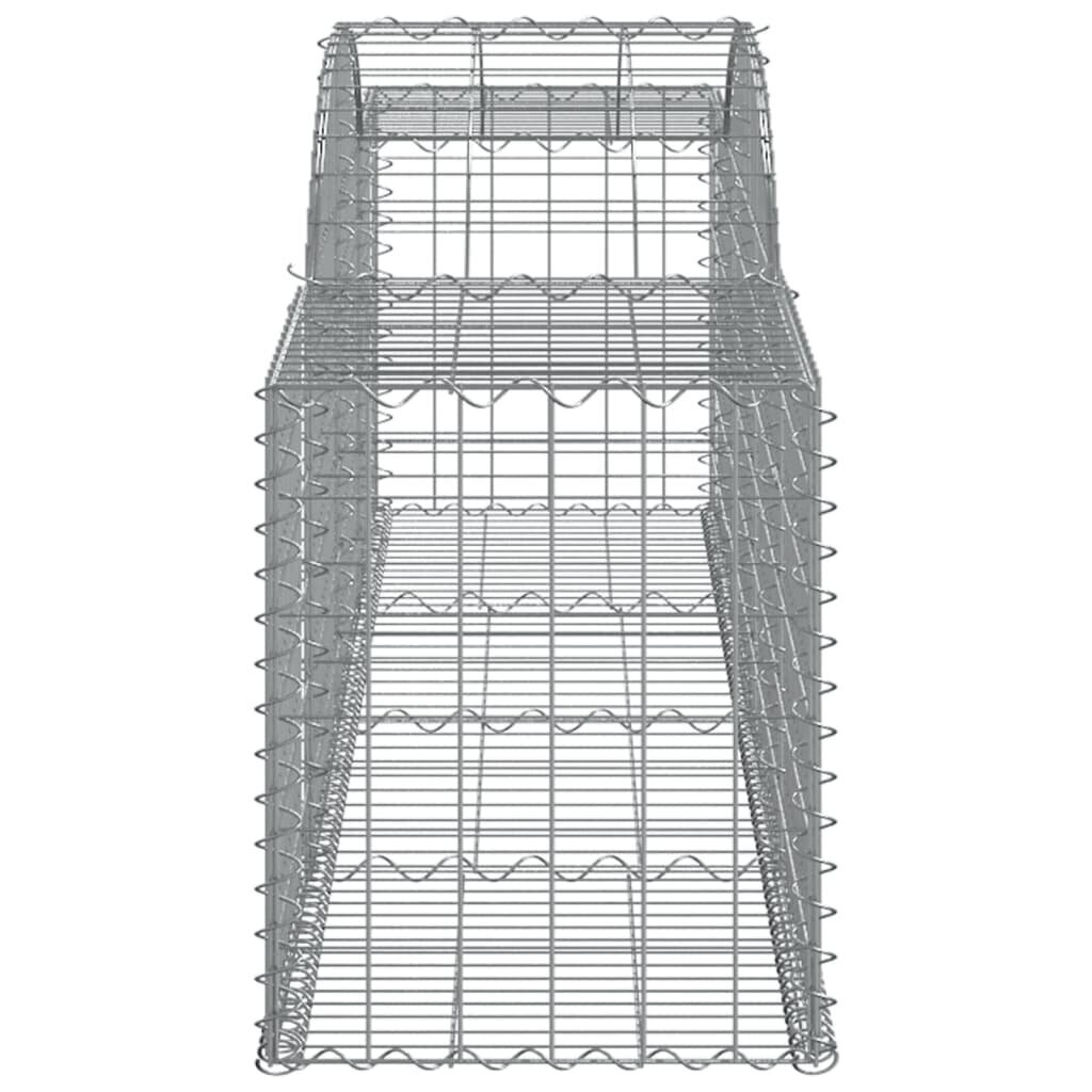 vidaXL kaarekujuline gabioonkorv, 300x50x60/80 cm, tsingitud raud hind ja info | Aiad ja tarvikud | kaup24.ee