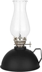 amanigo petrooleumilamp, 19 cm, matt must цена и информация | Подсвечники, свечи | kaup24.ee