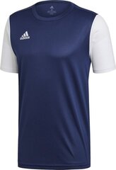 Adidas Jalgpallisärk ESTRO 19 JSY, sinine, 128cm hind ja info | Jalgpalli varustus ja riided | kaup24.ee