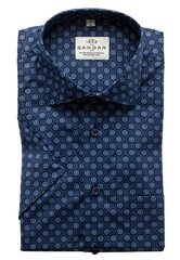 22003R/Meeste särk lühikese varrukaga Sinine (Regular) цена и информация | Мужские рубашки | kaup24.ee