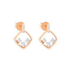 Kuldkõrvarõngad teemantidega hind ja info | Kõrvarõngad | kaup24.ee