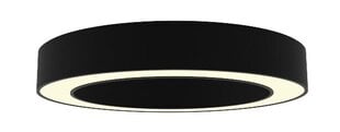 Накладной / подвесной круглый светодиодный светильник кольцевой формы 60Вт, Ø600 мм, черный, диммируемый цена и информация | Потолочные светильники | kaup24.ee