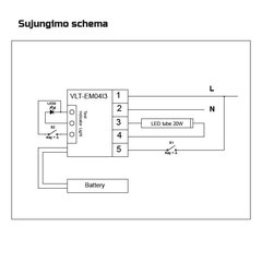 Avarinio apšvietimo modulis LED šviestuvams su vidiniu maitinimo šaltiniu iki 20Вт galios 3val. avarinio veikimo цена и информация | Монтируемые светильники, светодиодные панели | kaup24.ee