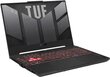 Notebook|ASUS|TUF|FA507NU-LP031W|CPU 7735HS|3200 MHz|15.6&quot;|1920x1080|RAM 16GB|DDR5|4800 MHz|SSD 512GB|NVIDIA GeForce RTX 4050|6GB|ENG|Windows 11 Home|Grey|2.2 kg|90NR0EB5-M004R0 цена и информация | Sülearvutid | kaup24.ee