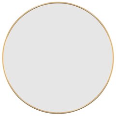 vidaXL seinapeegel, kuldne, Ø 50 cm, ümmargune цена и информация | Зеркала | kaup24.ee