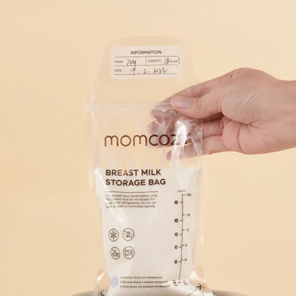 Piima säilituskotid Momcozy, 120 tk цена и информация | Laste sööginõud | kaup24.ee