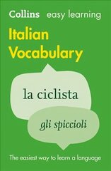 Easy Learning Italian Vocabulary: Trusted Support for Learning 2nd Revised edition hind ja info | Võõrkeele õppematerjalid | kaup24.ee