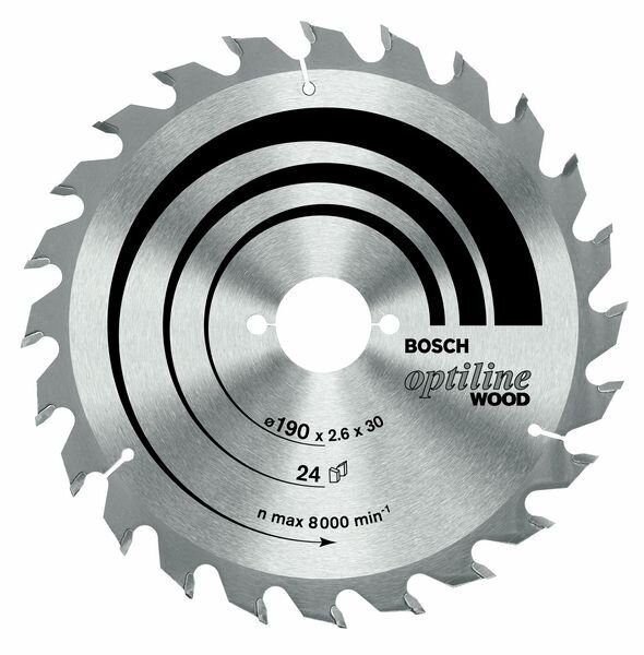 Saeketas BOSCH OPTI 190x2,6x20/16x36z hind ja info | Elektrilised saed, mootorsaed ja tarvikud | kaup24.ee