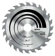 Saeketas BOSCH OPTI 190x2,6x30x36z hind ja info | Elektrilised saed, mootorsaed ja tarvikud | kaup24.ee