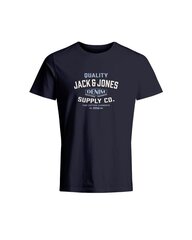 Мужская футболка JACK & JONES 12238935*03, тёмно-синяя, 5715418703096 цена и информация | Мужские футболки | kaup24.ee