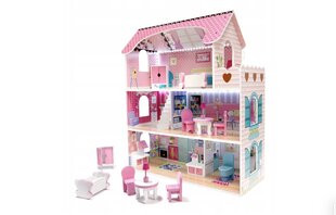 деревянный кукольный домик цена и информация | Игрушки для девочек | kaup24.ee