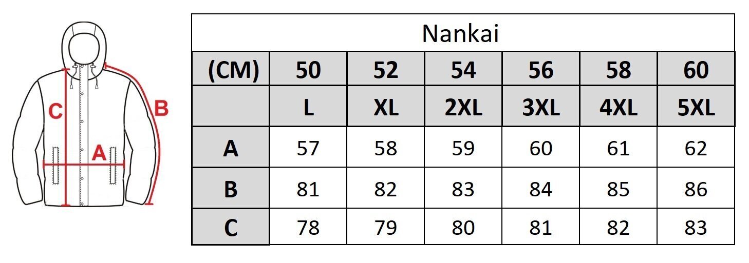 Meeste jope Nankai 2371, hall hind ja info | Meeste joped | kaup24.ee