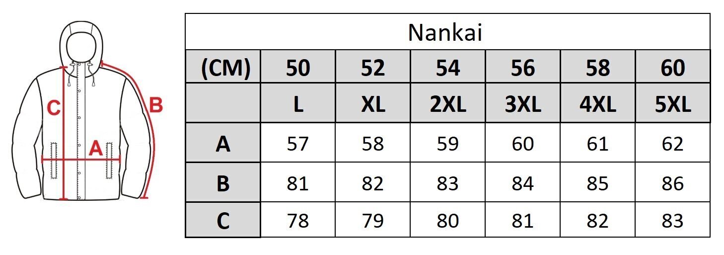 Meeste jope Nankai 2376, sinine цена и информация | Meeste joped | kaup24.ee