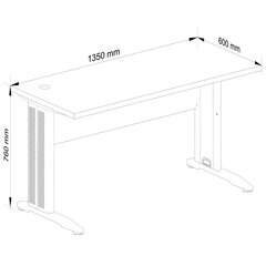 Arvutilaud BM-135, tumepruun hind ja info | Arvutilauad, kirjutuslauad | kaup24.ee