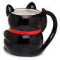 Kruus Maneki Neko Cat Happiness, must hind ja info | Originaalsed tassid | kaup24.ee