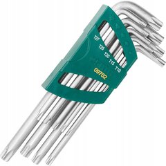 L-tüüpi Torx võtmekomplekt SATA 09702 T10-T50 9 tk. hind ja info | Käsitööriistad | kaup24.ee