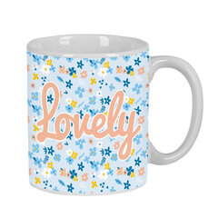 Кружка Mug Moos Lovely Керамика Светло Синий (350 ml) цена и информация | Стаканы, фужеры, кувшины | kaup24.ee