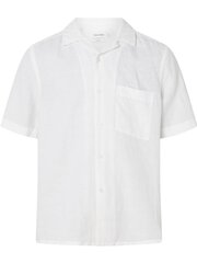 Särk Calvin Klein Linen Cotton Cuban Bright White 560075772 hind ja info | Meeste särgid ja triiksärgid | kaup24.ee