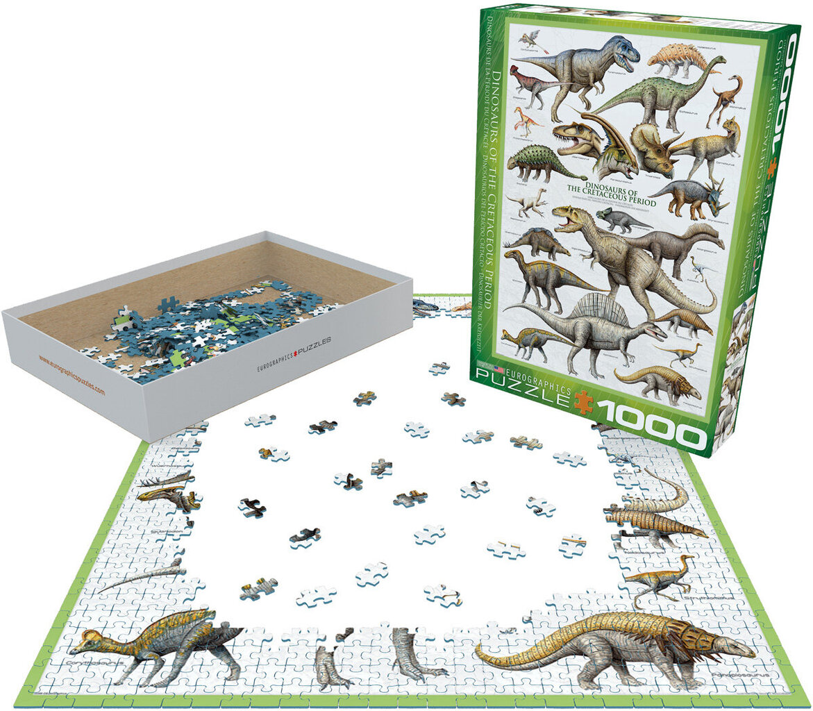 Pusle Eurographics, 6000-0098, Dinosaurs of the Cretaceous, 1000 tk hind ja info | Pusled | kaup24.ee