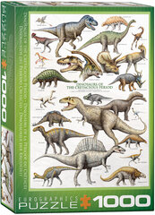 Pusle Eurographics, 6000-0098, Dinosaurs of the Cretaceous, 1000 tk hind ja info | Pusled | kaup24.ee