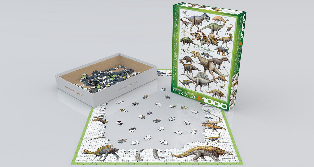 Pusle Eurographics, 6000-0098, Dinosaurs of the Cretaceous, 1000 tk hind ja info | Pusled | kaup24.ee