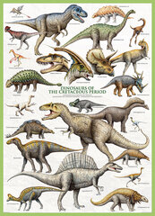 Pusle Eurographics, 6000-0098, Dinosaurs of the Cretaceous, 1000 tk цена и информация | Пазлы | kaup24.ee