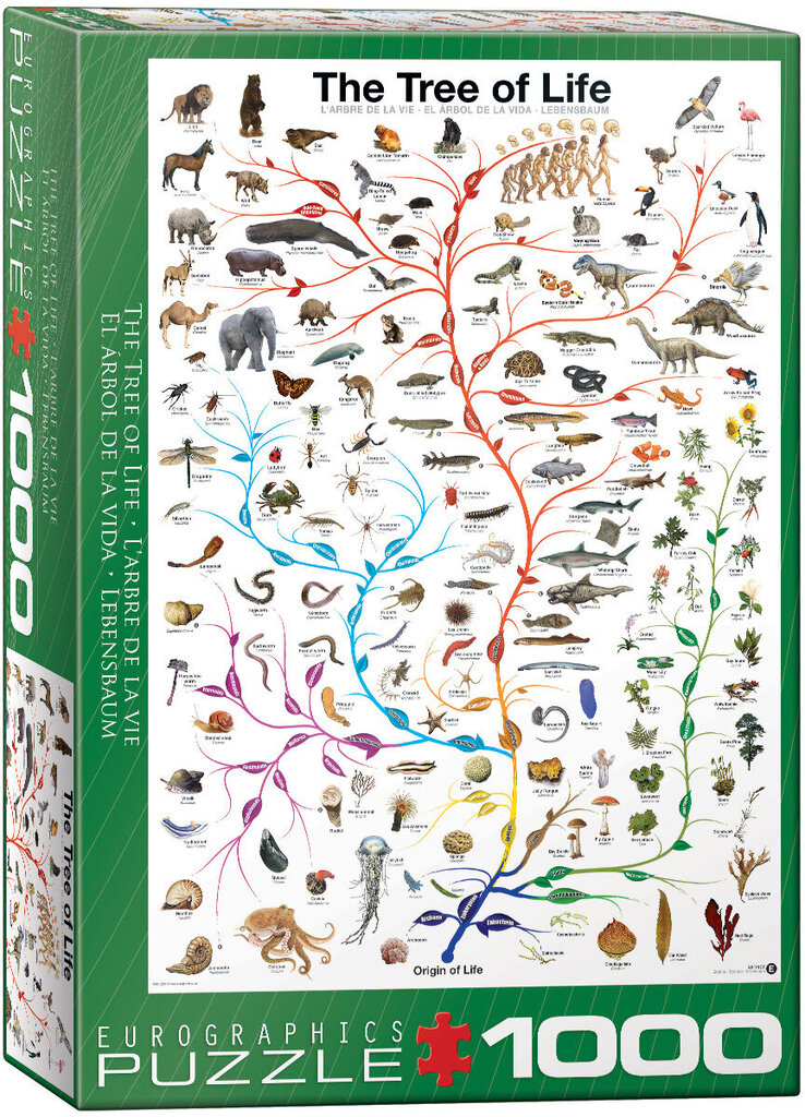 Pusle Eurographics, 6000-0282, The Tree of Life, 1000 tk hind ja info | Pusled | kaup24.ee