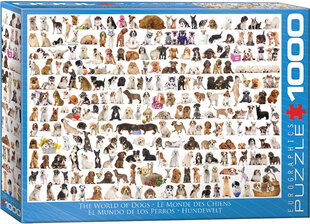 Pusle Eurographics, 6000-0581, The World of Dogs, 1000 tk hind ja info | Pusled | kaup24.ee