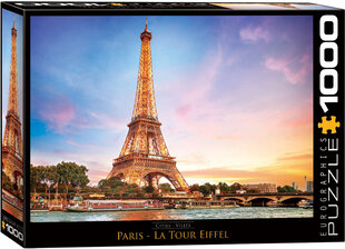 Pusle Eurographics, 6000-0765, Paris, La Tour Eiffel, 1000 tk hind ja info | Pusled | kaup24.ee