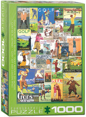 Pusle Eurographics, 6000-0933, Golf Around the World, 1000 tk hind ja info | Pusled | kaup24.ee