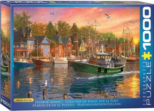 Пазл Eurographics, 6000-0969, Harbor Sunset, 1000 шт. цена и информация | Пазлы | kaup24.ee