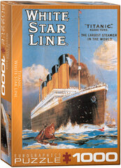 Пазл Eurographics, 6000-1333, Titanic, White Star Line, 1000 шт. цена и информация | Пазлы | kaup24.ee