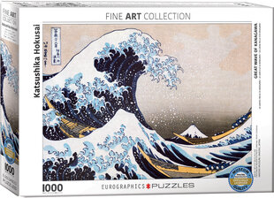 Пазл Eurographics, 6000-1545, Great Wave off Kanagawa, 1000 шт. цена и информация | Пазлы | kaup24.ee