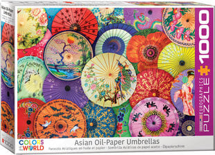 Pusle Eurographics, 6000-5317, Asian Oil Paper Umbrellas, 1000 tk цена и информация | Пазлы | kaup24.ee