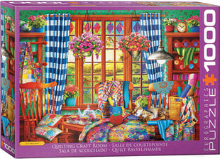 Пазл Eurographics, 6000-5348, Quilting Craft Room, 1000 шт. цена и информация | Пазлы | kaup24.ee