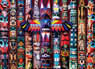 Pusle Eurographics, 6000-5349 ® Totem Poles hind ja info | Pusled | kaup24.ee