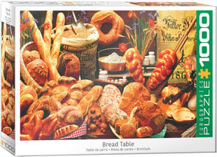 Pusle Eurographics, 6000-5626, Bread Table, 1000 tk hind ja info | Pusled | kaup24.ee