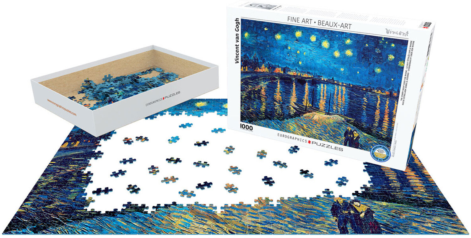 Pusle Eurographics, 6000-5708, The Starry Night Over The Rhone, 1000 tk цена и информация | Pusled | kaup24.ee