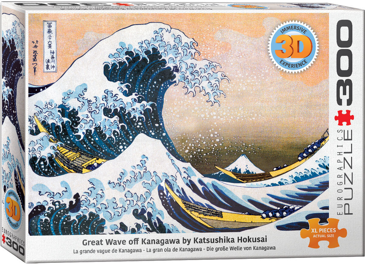 Pusle Eurographics, 6331-1545, Great Wave off Kanagawa 3D Lenticular, 300 tk цена и информация | Pusled | kaup24.ee