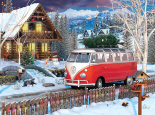 Pusle Eurographics, 8551-5664, VW Christmas Bus, Tin, 550 tk hind ja info | Pusled | kaup24.ee
