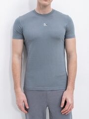Calvin Klein Jeans Micro Monologo Overcast Grey 560076197 цена и информация | Мужские футболки | kaup24.ee