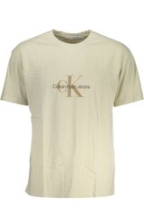 Calvin Klein Jeans Monologo Mineral Dye Classic Beige 560076487 цена и информация | Мужские футболки | kaup24.ee