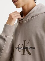Calvin Klein Jeans Monologo Mineral Dye Shitake 560076375 цена и информация | Мужские толстовки | kaup24.ee