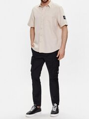 Calvin Klein Jeans Linen Regular Fit Classic Beige 560076413 цена и информация | Мужские рубашки | kaup24.ee