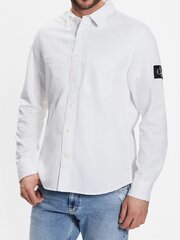 Calvin Klein Jeans Linen Bright White 560076418 цена и информация | Мужские рубашки | kaup24.ee