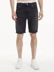 Meeste teksapüksid Calvin Klein Jeans Slim Denim Black 560076222 hind ja info | Meeste lühikesed püksid | kaup24.ee